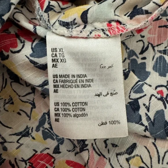 Style & Co Floral Long Sleeve Button Down Shirt Size XL - Picture 10 of 10